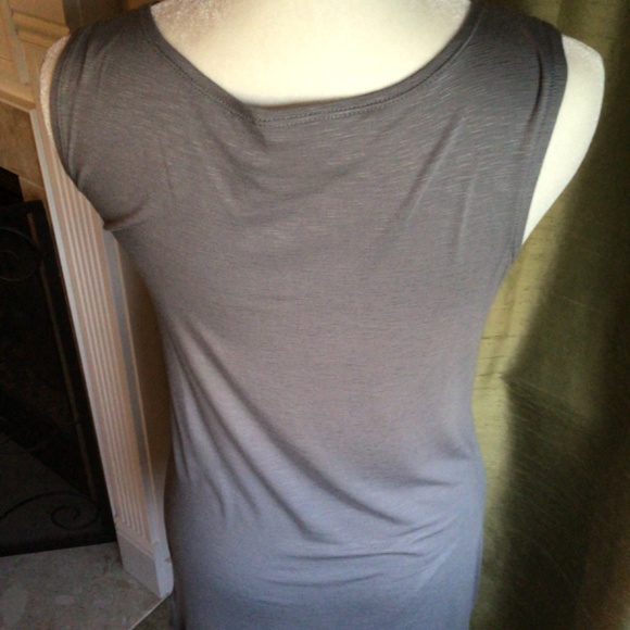 Logo lavish twin set tank with sheer overlay size small pink and gray - Picture 3 of 8